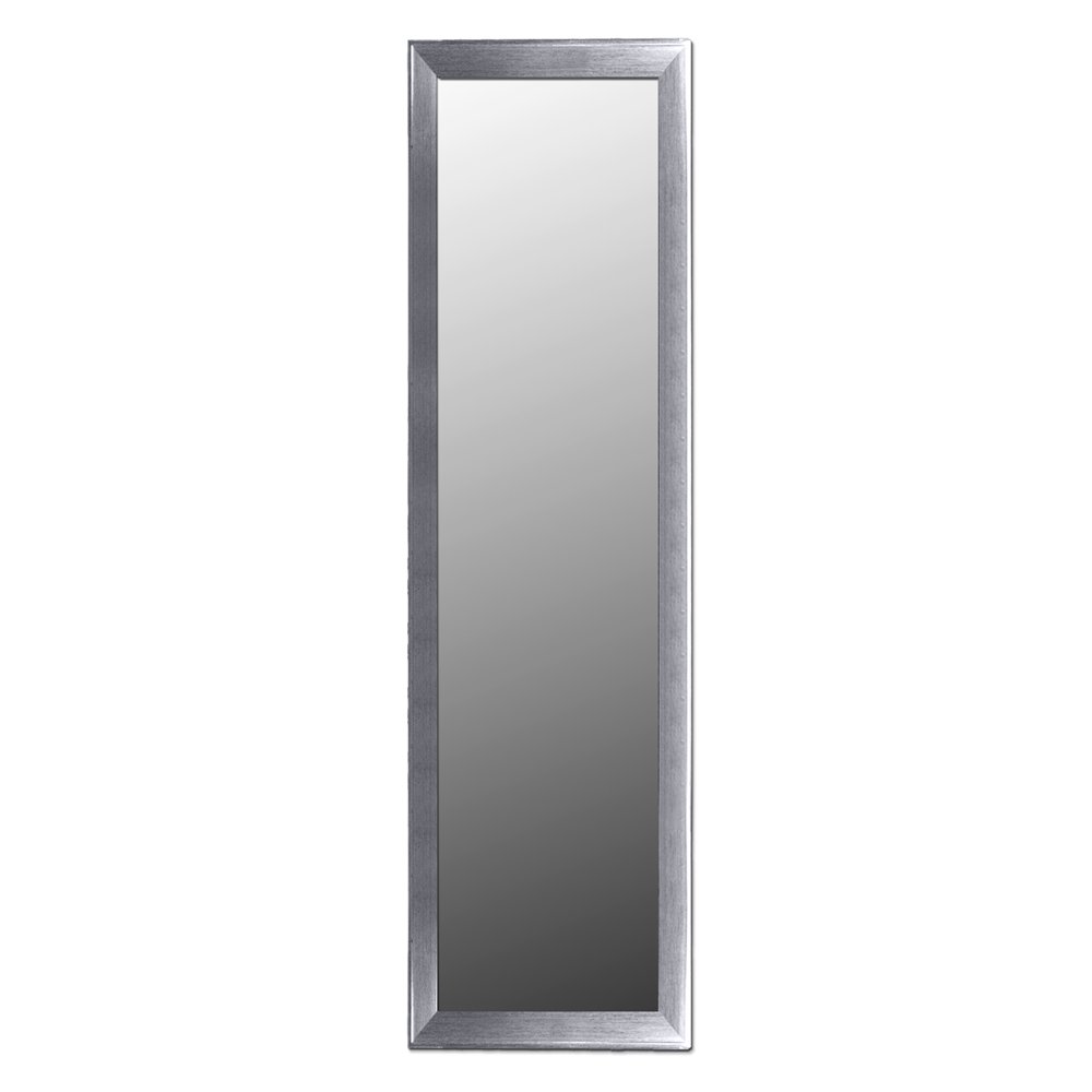 Home Basics Over the Door Mirror, Silver