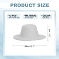 thumbnail image 2 of Uxcell Sombreros Formales Mini de 3.1 Pulgadas, 12 Pcs Sombreros Miniatura para Muñecas, Mini Sombrero de Copa para Manualidades, Accesorios para el Cabello, Decora Muñecos de Nieve, Gris Claro, 2 of 5