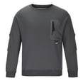thumbnail image 4 of Men Clothing, Men's Crewneck Sweatshirt with Pocket, 4 of 6