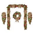 thumbnail image 1 of Hinati Clearance Sale Promotion Christmas Garland Farmhouse Porch Decor Christmas Decorations Vine Ring Pendant Christmas Wreath for Home Wall Window Indoor Outdoor Outside Winter, 1 of 8