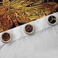 thumbnail image 4 of Homewish Black Gold Dragonfly Blackout Curtains Set of 2 (52x84 Each), Hippie Western Damask Window Curtains, Vintage Mandala Style Curtains and Drapes, Curtains Blackout Home Decor, 4 of 6