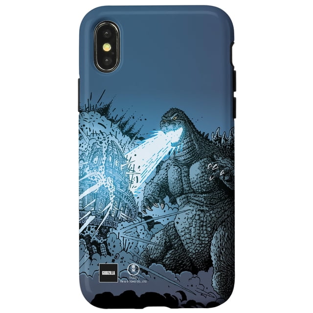 Funda Godzilla para iPhone X/XS con Arte Cómic y Ataque del Rayo de Calor