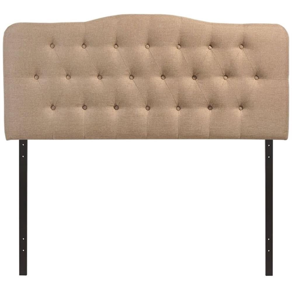 Queen Tufted Panel Headboard in Beige