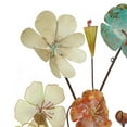 thumbnail image 5 of DecMode Multi Colored Eclectic Metal 3D Floral Wall Décor, 18"W x 37"H, 5 of 13