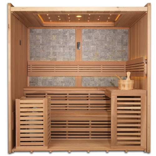 Dynamic Infrared 4-6 Person Ceramic FAR infrared Sauna by Geopot