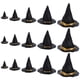 thumbnail image 1 of ColoMX 20 piezas sombrero de bruja de Halloween, sombreros de muñeca, decoración, minisombreros de bruja, gorra artesanal, decoraciones, 1 of 8