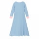 thumbnail image 5 of Odeerbi Niñas Vestido Musulmán Algodón Con Hijab Una-Pieza Vestido Oración Islámica Color Sólido Vestido Manga Larga Con Pañuelo En La Cabeza Conjunto, 5 of 8