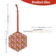thumbnail image 3 of Gaeub Cartoon Pigs Print Christmas Ornaments for Christmas Tree,Christmas Decor,Christmas Decorative Hanging Pendants,Acrylic Christmas Decorations -Hexagon, 3 of 7