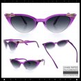 thumbnail image 2 of SA106 Retro Glam Rhinestone Cat Eye Sunglasses UV400 Gradient / Purple, 2 of 7