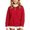 Red, variant on SGMVNU Girls' Zip Neck Hoodie for Little Girls – Cozy Kids' Casual Sweatshirt with Stand Up Collar Lightweight Winter Layer Blue 9-10 Years