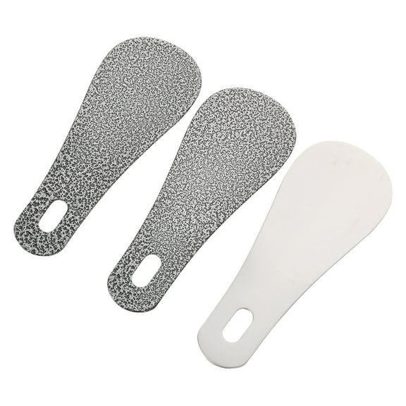 3Pcs Stainless Steel Shoehorns Lightweight Shoe Lifter Tools with Storage Hole for Use and Comfortable Fit