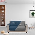 thumbnail image 3 of Cubre sala doble vista Yamel Juego de 3 piezas Azul oxford, 3 of 6