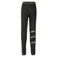 thumbnail image 4 of YONGHS Kids Girls Leggings Ice Figure Skating Pants Active Sport Tights Dance Gymnastic Trousers Black 8, 4 of 6