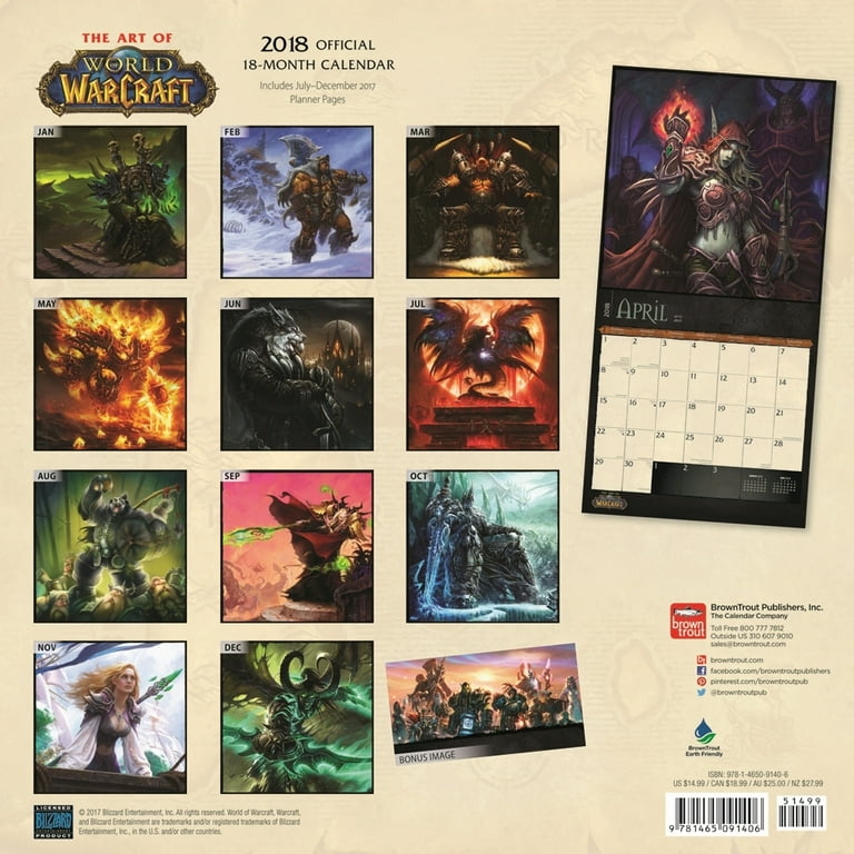 World Of Warcraft 2025 Calendar tyne stesha