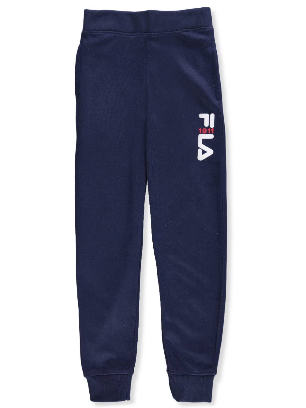 navy fila joggers