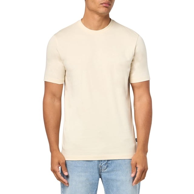 Camiseta BOSS con logo en el pecho, jersey suave y cuello redondo para hombre