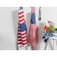 thumbnail image 2 of 32" Red and White American Flag Print Kitchen Chef Apron, 2 of 6