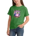 thumbnail image 6 of Piuwrlz 2-4 Girls Shirts Tops Girl Short T Shirts Sleeve Crew Neck Toddler Graphic T-Shirts Green Size 2-4 Years, 6 of 7