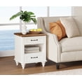 thumbnail image 6 of FITUEYES Nightstand with Charging Station & 2 Drawers, Set of 2, White, 6 of 6