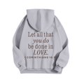 thumbnail image 5 of Christian Hoodies for Women Let All That You Do Be Done In Love Hoodie with Pockets Hooded Sweatshirt Pullover Tops, 5 of 7