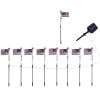 A001 - LED Solar Flag Landscape Light for Outdoor Courtyard, Yard, and Ground Insert