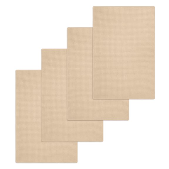 Khaki Solid Color Kitchen Dish Towels for Drying Dishes Set of 4, Aesthetics Contemporary Luxury Waffle Weave Microfiber Hand Tea Bathroom Towels Quick Dry & Absorbent Towel 15.7x23.6