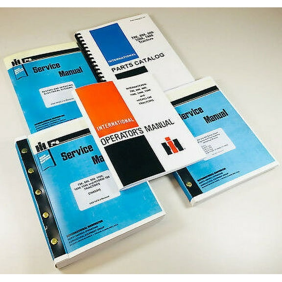 Set International 1086 1486 Tractors Operators Parts Service Repair Shop Manuals