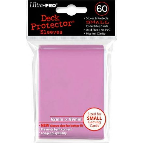 Card Supplies Deck Protector Pink Card Sleeves [60 ct]