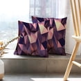 thumbnail image 6 of LALILO Throw Pillow Covers Gold Rose Rose Gold Geometric Metal Cushion Cover 18" x 18", 2 Pack, 6 of 6