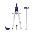 thumbnail image 2 of Pacific Arc, Quick Speed Bow Compass with Extension bar, ruling Pen, 6 inch Divider, Universal Adaptor, 6 inch Break Leg, and Replacement Lead, 2 of 2