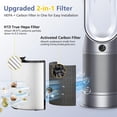 thumbnail image 3 of Filtro de carbón activado H13 Hepa + de 360° Combi Glass de repuesto para purificador de aire Dyson TP07 TP10 TP06 HP06 TP04 HP02 PH01 PH03 PH04 HP09 TP09 HP07 HP10, 3 of 8