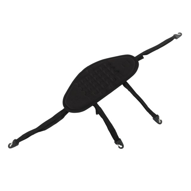 Respaldo para Kayak Profesional Acolchado Cómodo Respaldo para Canoa Impermeable con Correa Ajustable Negro