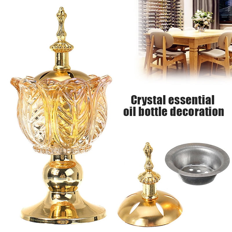 Oriental Chalice Metal Decorative Bakhoor Incense Burner Censer Copper 