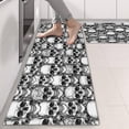 thumbnail image 2 of Kitchen Rugs Sets Of 2,Black White Skull Stack Pattern Anti Fatigue Kitchen Mat Rugs Non Slip Washable,Decorative Kitchen Floor Mats for Kitchen,Sink,Laundry,17"X47", 2 of 5