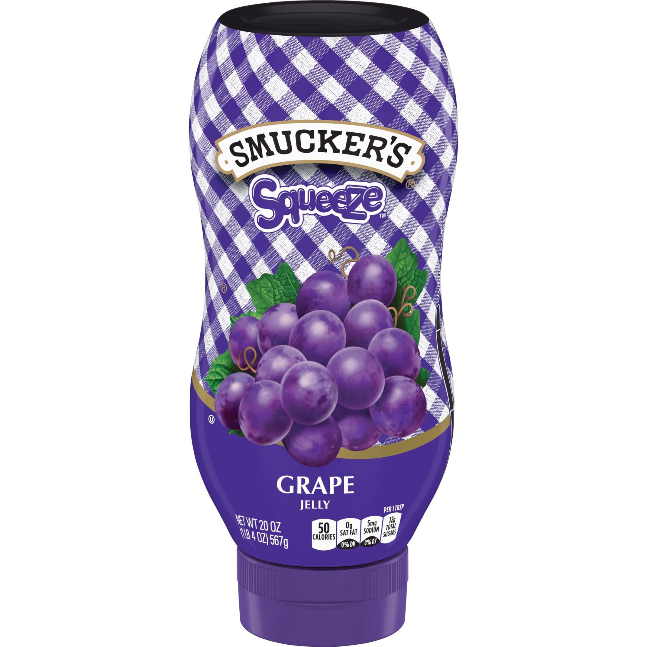 (2 pack) Smucker's Squeeze Grape Jelly, 20 oz