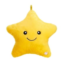 LYINGF 15.8'' LED Twinkle Star, Soft Plush Pillow Toys Glowing Stuffed Star Light up Pillow Plush with Colorful Night Lights Birthday Valentines Day Gift for Toddler Kids