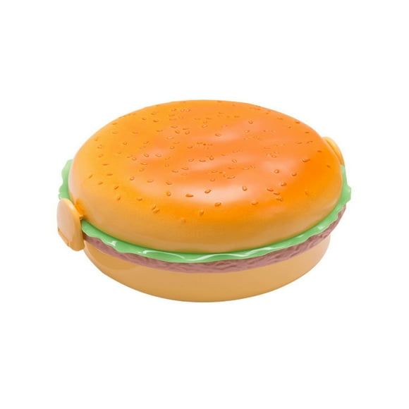 Lindbes 1 Set STOREISTIC ENTERPRISE New Game Burger Shape Lunch Box For Kids Tiffin Box Lunch Box Leak Proof Plastic Lunch Box Lunch Box With Compartments (Multi)