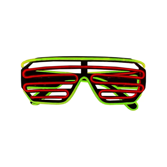 Studio Halloween Shutter Glasses Red In Yellow Costume Accessory