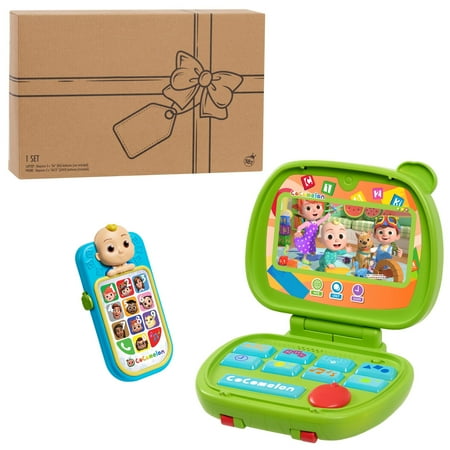Cocomelon ELA Set, Sing and Learn Laptop and Play Phone, Toddler Toys for Ages 18 Months+