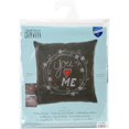 thumbnail image 2 of You & Me Cushion Stamped Embroidery Kit, 16" x 16", 2 of 2