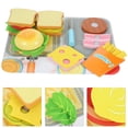 thumbnail image 4 of 1 Set Wooden Food Cutting Toy Imitated Hamburger Making Kitchen Scene Toy, 4 of 6