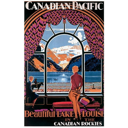 Canadian Pacific, Beautiful Lake Louise Vintage Advertising Art Print