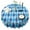 Light Blue And, variant on Light Blue and Dark Blue Argyle Pattern Round Tablecloth 60"x60",Wrinkle Wipeable Table Cloth for Kitchen Dining Room Picnic Patio Party