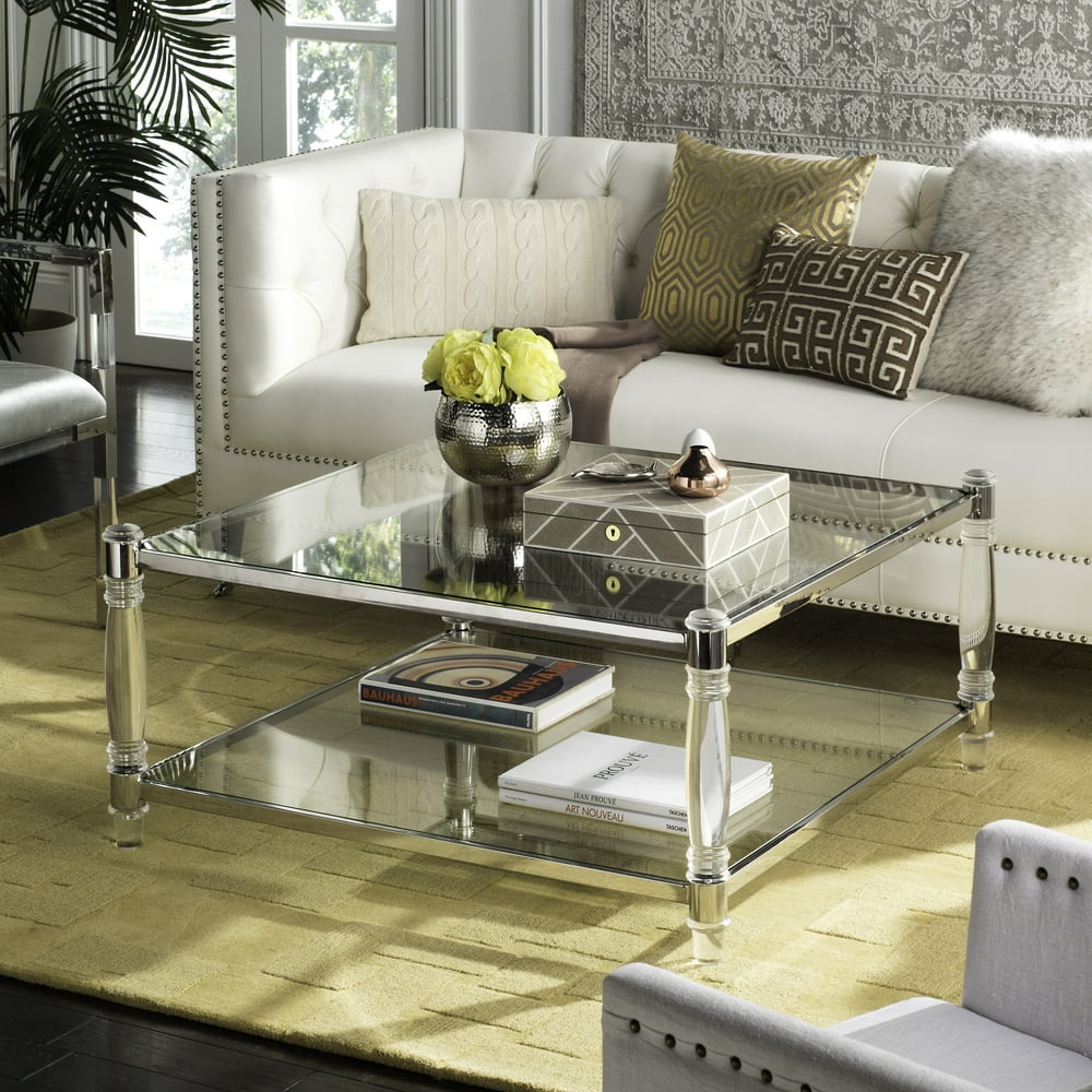 Safavieh Couture Isabelle 2Tier Modern Glam Acrylic Coffee Table