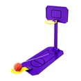 thumbnail image 3 of Juguete de baloncesto de escritorio, mini juego de mesa de máquina de baloncesto, juguete de aro de baloncesto plegable en miniatura para niños y Violeta, 3 of 8