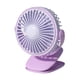 thumbnail image 3 of Ventilador de escritorio con Clip, ventilador de mesa giratorio USB, ventilador de refrigeración silencioso, miniventilador de escritorio para deporte Púrpura, 3 of 9