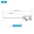 thumbnail image 2 of Unique Bargains 10 Pcs 24G 1 Inch Blunt Tip Dispensing Needle with Lure Lock for Refilling Liquid Inks Adhesives, 2 of 6