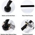 thumbnail image 3 of Toilet Grab Bar Stainless Steel Bathtub Handle Wall Mounted Towel Holder Bathroom Bathtub Handle, Black (40CM), 3 of 5