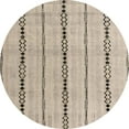 thumbnail image 1 of Ahgly Company Indoor Round Abstract Brown Abstract Area Rugs, 3' Round, 1 of 6