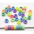 thumbnail image 2 of U8MO 200 Mixed Pastel Color Acrylic Barrel Pony Beads 9X6mm for Kids Craft Kandi, 2 of 5